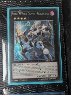 1st ed Number 86: Heroic Champion - Rhongomyniad SR WSUP-EN022 Yugioh - Image 1