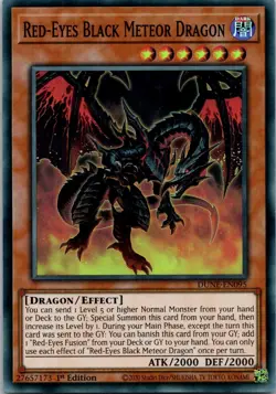 Yugioh Red-Eyes Black Meteor Dragon DUNE-EN095 1st Edition Super Rare NM - Image 1