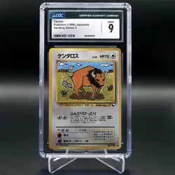 Pokemon Card Tauros Japanese 1998 Vending Series 3 CGC 9 Mint Graded Card - Image 1