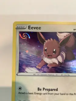 HD Galaxy Swirl Eevee SWSH127 SWSH Promo Cosmos Holo Pokemon Card - Image 1