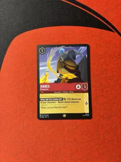 Disney Lorcana Azurite Sea Hades Strong Arm 125/204 Legendary Regular Card - Image 1