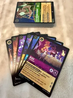 Disney Lorcana TCG Card Lot 55 Cards - All Super Rare - Image 1