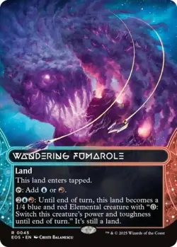 ~ Wandering Fumarole (0045) (Borderless) ~ NM ~ Stellar Sights ~ MTG ~ - Image 1