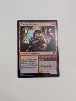 MTG - Blazing Firesinger (Foil) - Secrets of Strixhaven NM/M Condition - Image 1