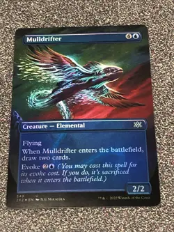 Mulldrifter Borderless Foil X1 Double Masters NM Condition See Pics Front Back - Image 1