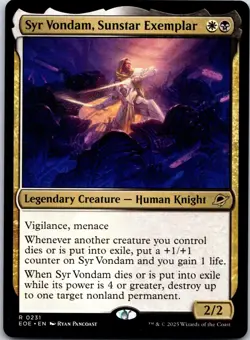 Syr Vondam, Sunstar Exemplar 231 Rare Edge of Eternities Magic: The Gathering NM - Image 1