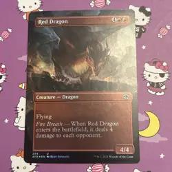 Red Dragon (Borderless) Adventures in the Forgotten Realms Foil NM - Image 1