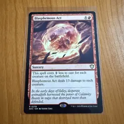 Blasphemous Act - N/M - Secrets Of Strixhaven Magic The Gathering MTG - Image 1