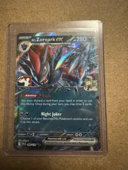 Pokemon TCG N's Zoroark EX Journey Together Half Art 098/159 Prize Pack Stamped - Image 1