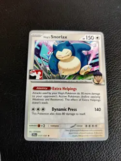 Pokemon TCG - Hop's Snorlax 117/159 Stamp Prize Pack Series 7 Journey Together - Image 1