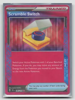 Pokemon Scramble Switch 186/191 ACE SPEC Holo Trainer Item Surging Sparks - Image 1