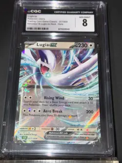 Pokemon TCG Pokemon Lugia ex Classic Collection Holo 017/034 CGC NM/Mint 8 - Image 1