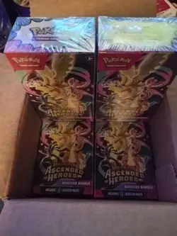 Pokemon TCG Ascended Heroes Pokemon Center Booster Bundle Factory Sealed 4x - Image 1