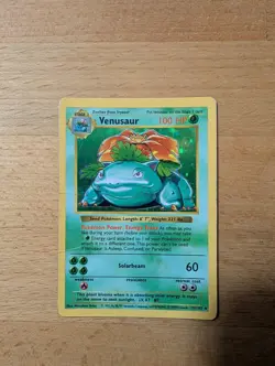 Pokemon TCG Venusaur Base Set Shadowless Holo - CREASED See Photos - Image 1