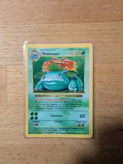 Pokemon TCG Venusaur Base Set Shadowless Holo - CREASED See Photos - Image 5