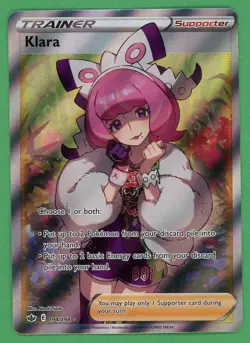Klara Pokemon Chilling Reign Full Art 194/198 A - Image 1