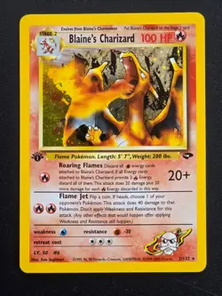 Pokemon Blaine's Charizard 2/132 1st Edition Gym Challenge 1 Glurak Holo Rare - Image 1