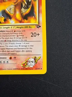 Pokemon Blaine's Charizard 2/132 1st Edition Gym Challenge 1 Glurak Holo Rare - Image 4