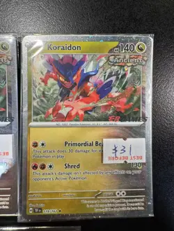 Pokemon Temporal Forces Koraidon Holocaust Rare Ancient EB Games 119/162 Bulk x3 - Image 4
