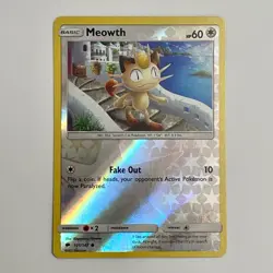 Meowth 101/147 Reverse Holo Burning Shadows - NM - Image 1