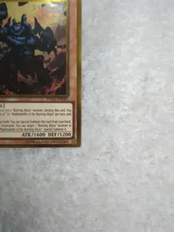 Yugioh Cir, Malebranche of the Burning Abyss PGL3-EN045 Gold Rare 1st Edition - Image 5