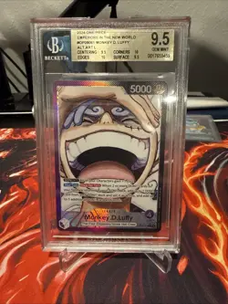 One Piece Monkey D. Luffy OP09-061 Emperors in the New World L Alt Art BGS 9.5 - Image 1