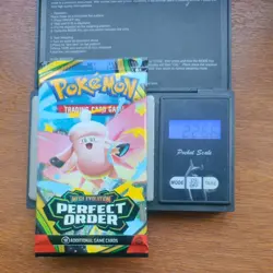 Pokemon Tcg Mega Evolution Perfect Order Heavy 22.66g Booster Pack New Sealed - Image 1