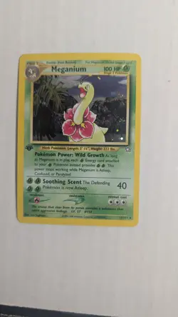 Pokemon Meganium Holo Rare 1st Edition Neo Genesis 11/111 2000 Card - Image 1