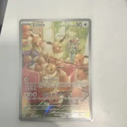 Pokemon Eevee 188/167 Sv06: Twilight Masquerade Holo Illustration Rare 50 HP - Image 1