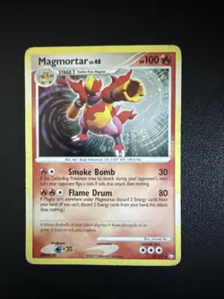 Pokemon Mysterious Treasures Magmortar 12/123 Holo Rare Card - Image 1