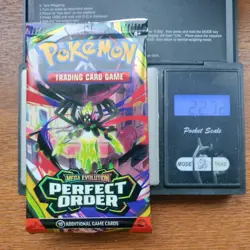 Pokemon Tcg Mega Evolution Perfect Order Heavy 22.72g Booster Pack New Sealed - Image 1