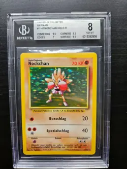 Pokemon TCG Hitmonchan Nockchan German Base Set 1999 unlimited BGS 8 - Image 1