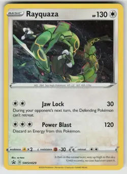 Rayquaza SWSH029 Holo Promo Sword & Shield Promo Pokemon Near Mint - Image 1