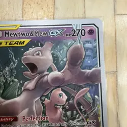 Pokemon Mewtwo & Mew GX Ultra Rare TAG TEAM 71/236 World Championship 2019 270 … - Image 3