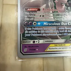 Pokemon Mewtwo & Mew GX Ultra Rare TAG TEAM 71/236 World Championship 2019 270 … - Image 5