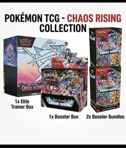 Pokemon Center Chaos Rising Bundle — ETB + Booster Box + 2 Bundles — PRESALE - Image 1