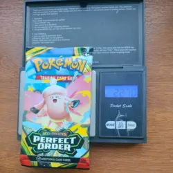 Pokemon Tcg Mega Evolution Perfect Order Heavy 22.70g Booster Pack New Sealed - Image 1