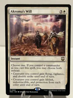 Akroma's Will 165 R Commander: Modern Horizons 3 NM MTG - Image 1