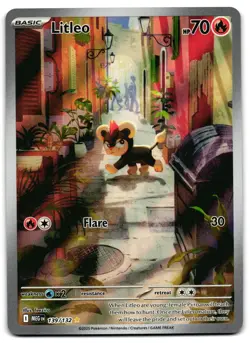 Litleo 139/132 - 🌊 Mega Evolution Illustration Rare Pokemon TCG 🖤 - NM - Image 1