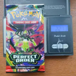 Pokemon Tcg Mega Evolution Perfect Order Heavy 22.73g Booster Pack New Sealed - Image 1