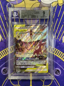 Pokemon Espeon & Deoxys Tag Team GX P/(TAG TEAM Powers Collection) Beckett 9 - Image 1