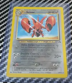 LP- Scizor 29/75 Neo Discovery Non Holo Base Original WotC Pokemon Vintage - Image 1