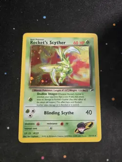 Pokemon Rocket's Scyther Holo Gym Heroes 13/132 WOTC Vintage 2000 DMG - Image 1