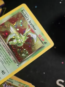 Pokemon Rocket's Scyther Holo Gym Heroes 13/132 WOTC Vintage 2000 DMG - Image 3