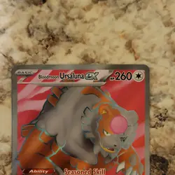 Pokemon Bloodmoon Ursaluna ex Sv06 Twilight Masquerade Ultra Rare Holo 202/167 - Image 2
