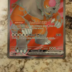Pokemon Bloodmoon Ursaluna ex Sv06 Twilight Masquerade Ultra Rare Holo 202/167 - Image 3