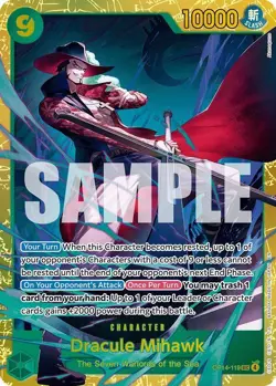 One Piece English - Dracule Mihawk - OP14-119 - SEC - NM - Image 1