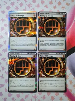 Pokemon Card - Rocky Energy - 087/088 - ×4 - Perfect Order - Playset - Image 1
