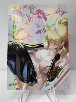 SABER ARTORIA Fate Series GODDESS STORY SIGNED ZR INFLUENCER Anime Girl Card - Image 1