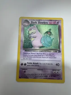 Pokemon Dark Slowbro TCG Holo Rare Card 12/82 MP - Image 1